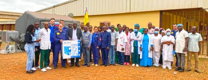 Les experts russes à Dolisie Du matériel a éré remis à la partie congolaise à l’hôpital de Dolisie