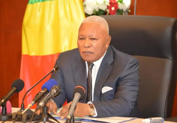 Le président de l'Assemblée nationale Isidore Mvouba
