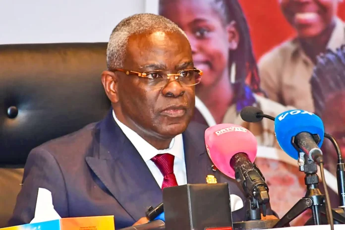 Le Premier ministre Anatole Collinet Makosso, à la clôture des assises