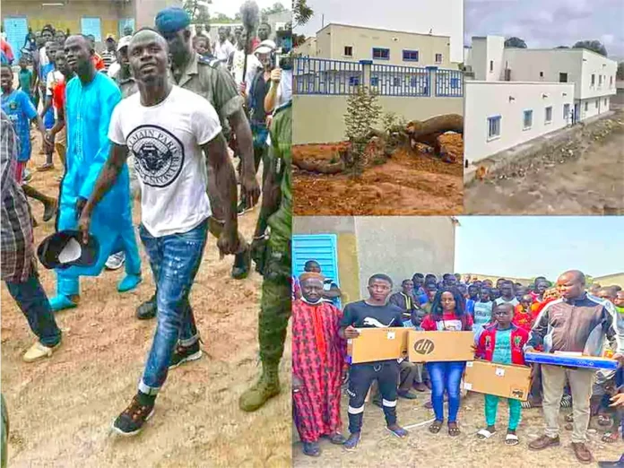 Le footballeur Sadio Mané a impacté positivement son village natal