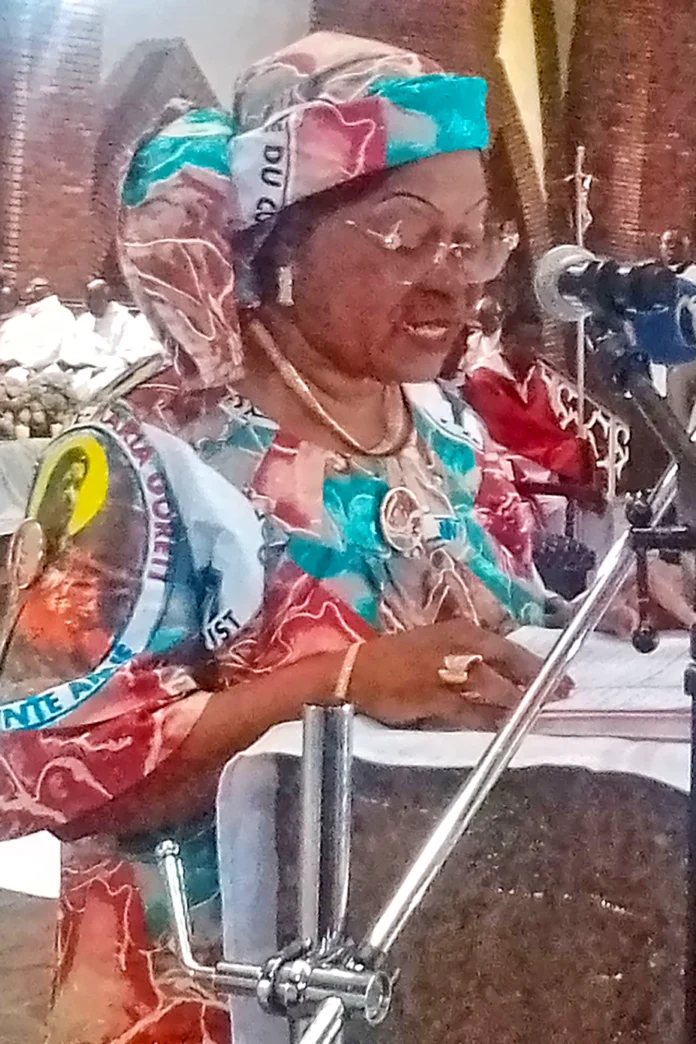 Mme Gisèle Ngondo née Ekaka, présidente de la fraternité
